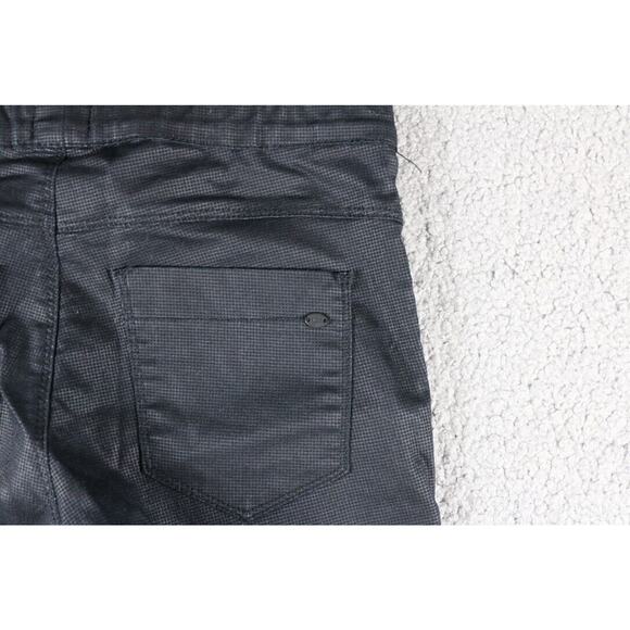 Bevy Flog Pants 26 Black Check Print Cotton 4 Pocket Pull On Tapered - Picture 7 of 7